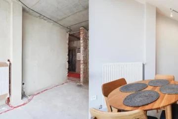 Chantier d'une maison sur Paris 75007 avant et après intervention