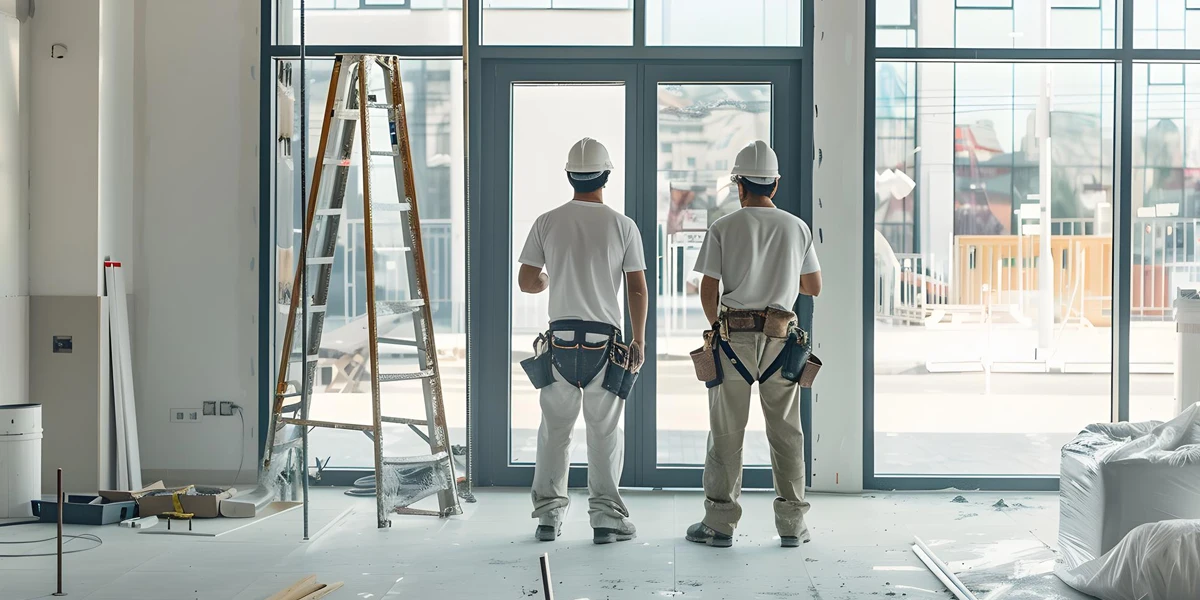 chantier de rénovation d'un magasin à Neuilly sur Seine