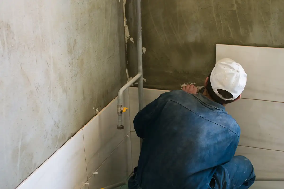 Rénovation d'une salle de bain en chambre hôtelière à Chantilly