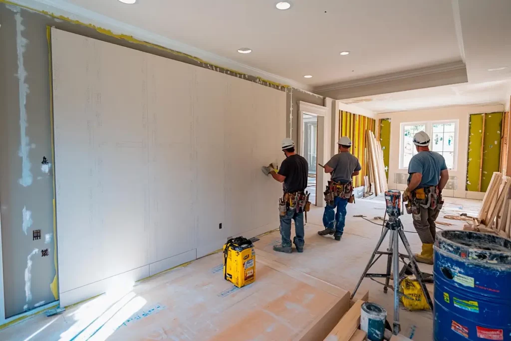 Un Chantier de rénovation en cours d'une maison mardochienne