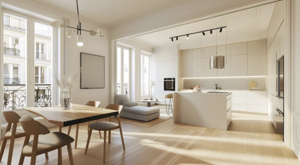 rénovation cuisine standing à Levallois-Perret (92) - MAG BATIMENT